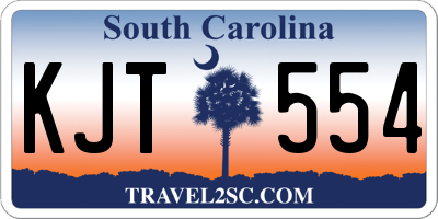 SC license plate KJT554