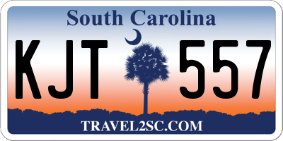 SC license plate KJT557