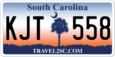 SC license plate KJT558