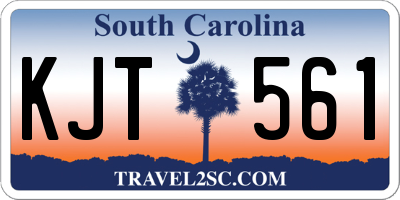 SC license plate KJT561