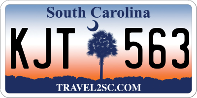 SC license plate KJT563