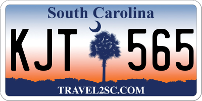 SC license plate KJT565