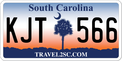 SC license plate KJT566