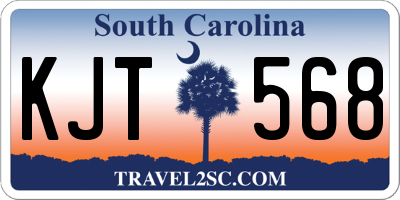 SC license plate KJT568