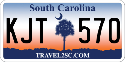 SC license plate KJT570