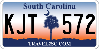 SC license plate KJT572