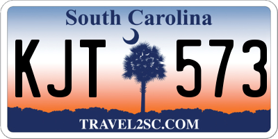 SC license plate KJT573