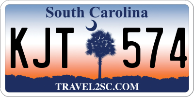 SC license plate KJT574