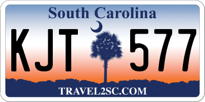 SC license plate KJT577