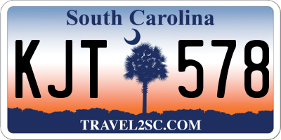 SC license plate KJT578