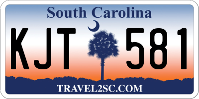 SC license plate KJT581