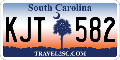 SC license plate KJT582