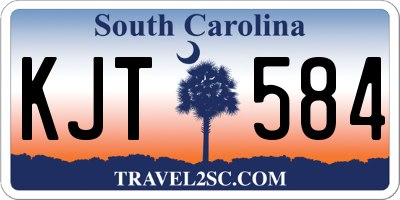 SC license plate KJT584