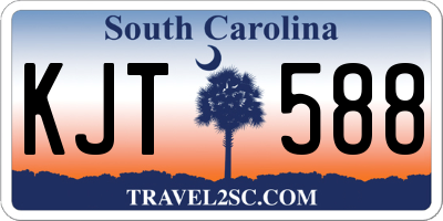 SC license plate KJT588