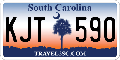 SC license plate KJT590
