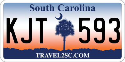 SC license plate KJT593