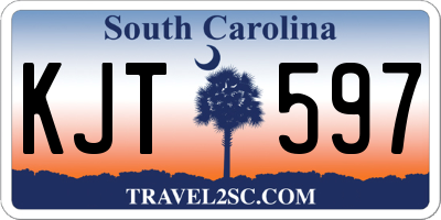 SC license plate KJT597