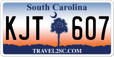 SC license plate KJT607