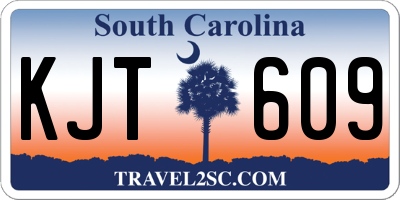 SC license plate KJT609
