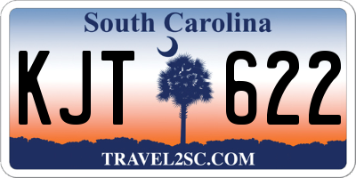 SC license plate KJT622