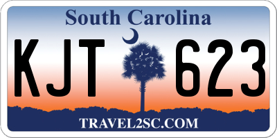 SC license plate KJT623