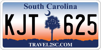 SC license plate KJT625