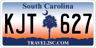 SC license plate KJT627