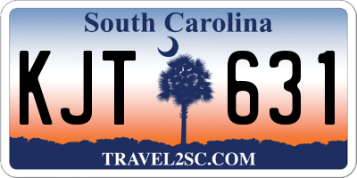 SC license plate KJT631
