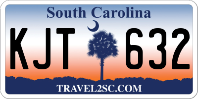SC license plate KJT632