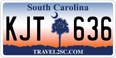 SC license plate KJT636