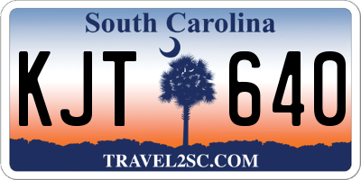 SC license plate KJT640