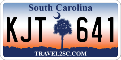 SC license plate KJT641