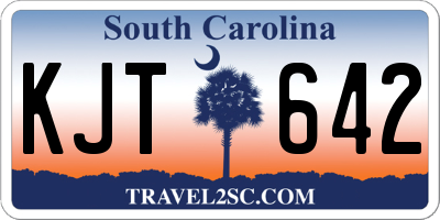 SC license plate KJT642