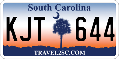 SC license plate KJT644