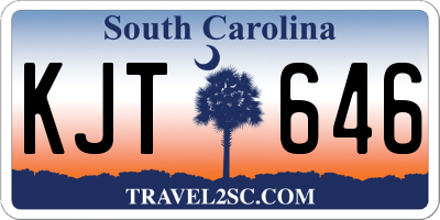 SC license plate KJT646