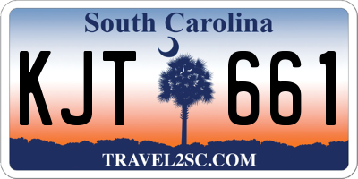 SC license plate KJT661
