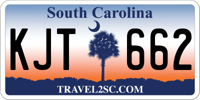 SC license plate KJT662