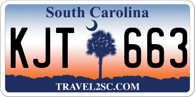 SC license plate KJT663