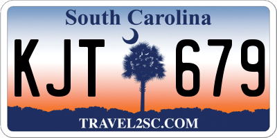 SC license plate KJT679