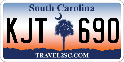 SC license plate KJT690