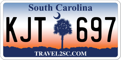 SC license plate KJT697