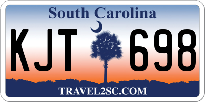 SC license plate KJT698