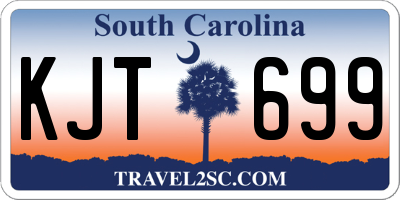 SC license plate KJT699