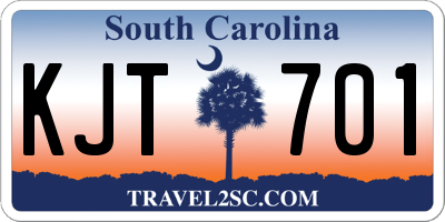 SC license plate KJT701