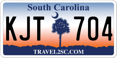 SC license plate KJT704