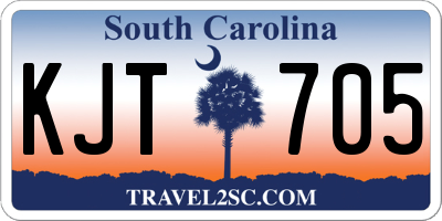 SC license plate KJT705