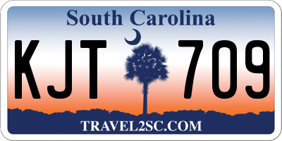 SC license plate KJT709