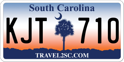 SC license plate KJT710