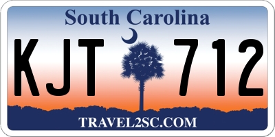 SC license plate KJT712