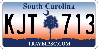 SC license plate KJT713